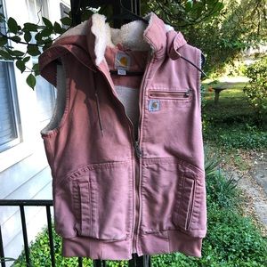 Pink Carhartt Sherpa Vest